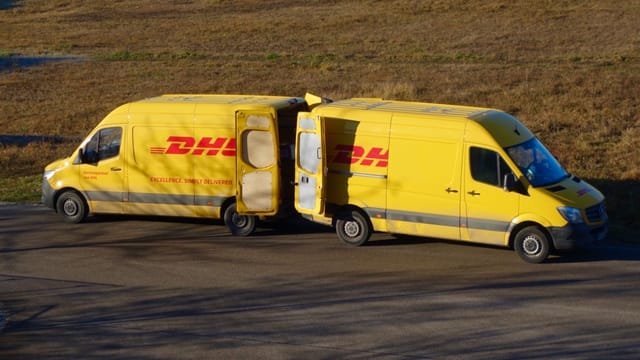 DHL vans