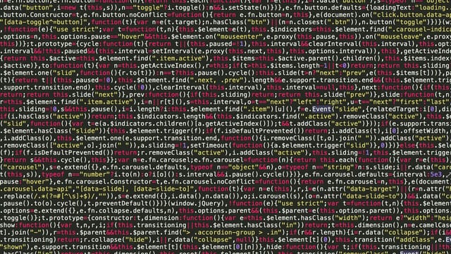 Vibrant and detailed view of JavaScript code on a screen, ideal for tech and programming visuals.