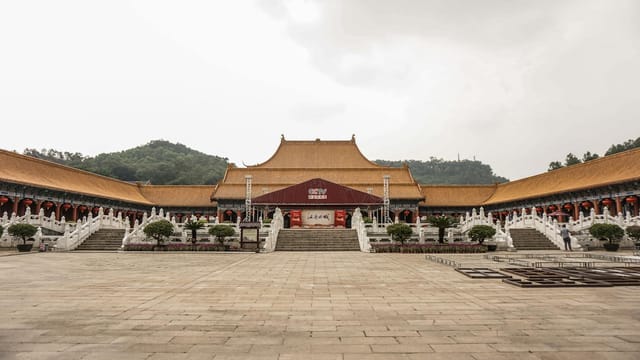 Explore the traditional architecture of a historic Chinese palace located in Tangshan.