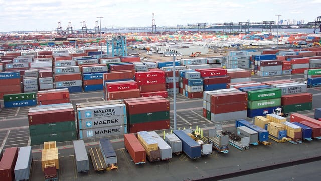 Illustrative image: Line3174 - Shipping Containers at the terminal at Port Elizabeth, New Jersey - NOAA