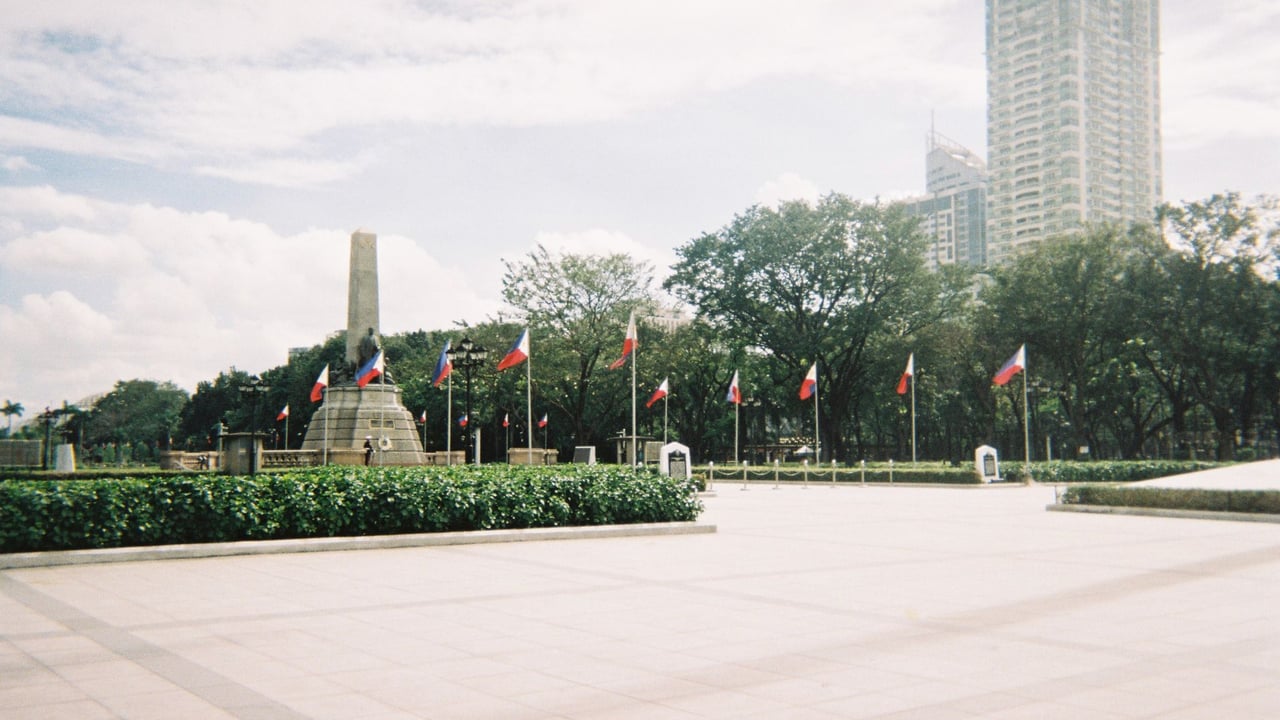 Capture of the iconic Rizal Monument in Manila's Rizal Park, a popular tourist destination.