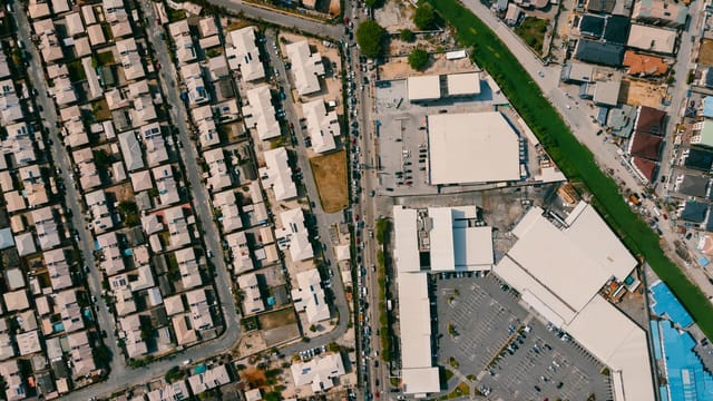 Aerial perspective showcasing modern urban architecture in Lagos, Nigeria.