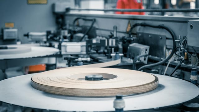 Close-up of industrial machinery in a Beijing factory, showcasing modern equipment.
