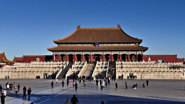 The majestic architecture of the Forbidden City in Beijing, China, a UNESCO World Heritage Site.