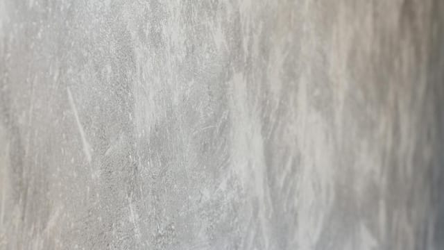 Close-up view of a textured concrete wall surface with natural patterns.
