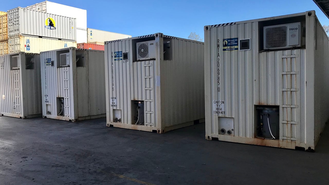 Illustrative image: Residential rooms for Australian mine sites from shipping containers - rear