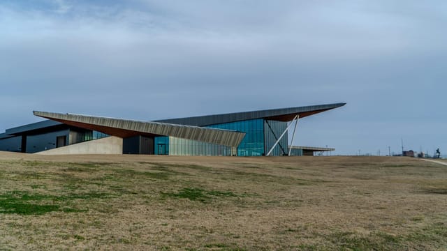 Explore modern architectural design at the United States Marshals Museum in Fort Smith.
