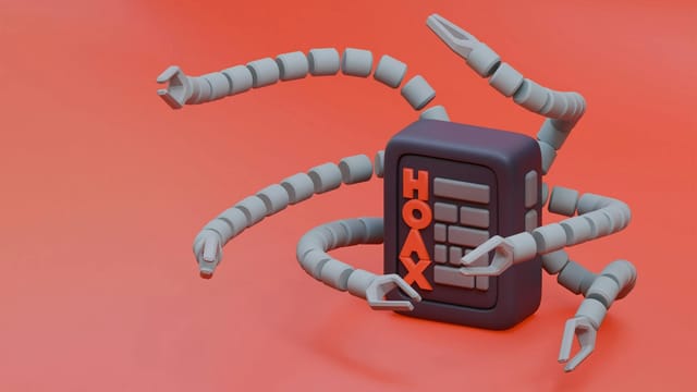 Hoax Robot. 3D Render.