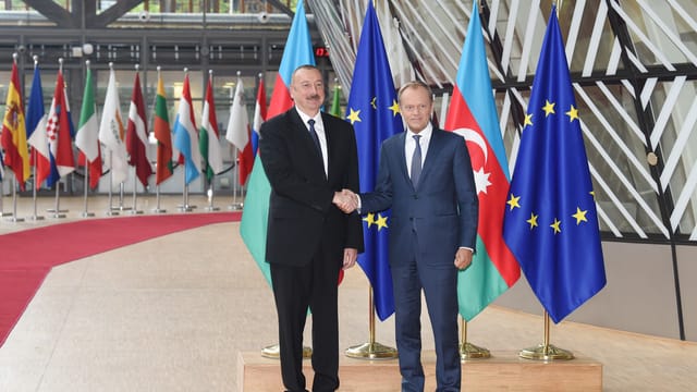 Ilham Aliyev met with President of European Council in Brussels 2