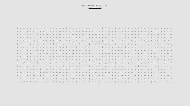 Abstract image representing the concept of a multimodal model version 2.