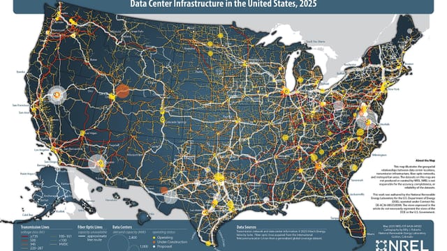 Illustrative image: Data center infrastructure in the United States