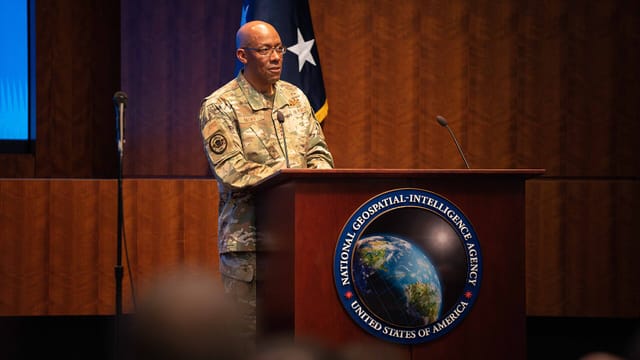 Navy Flag Officer and Senior Executive Service (NFOSES) symposium at the National Geospatial-Intelligence Agency in Springfield, Virginia on March 12, 2024 - 18
