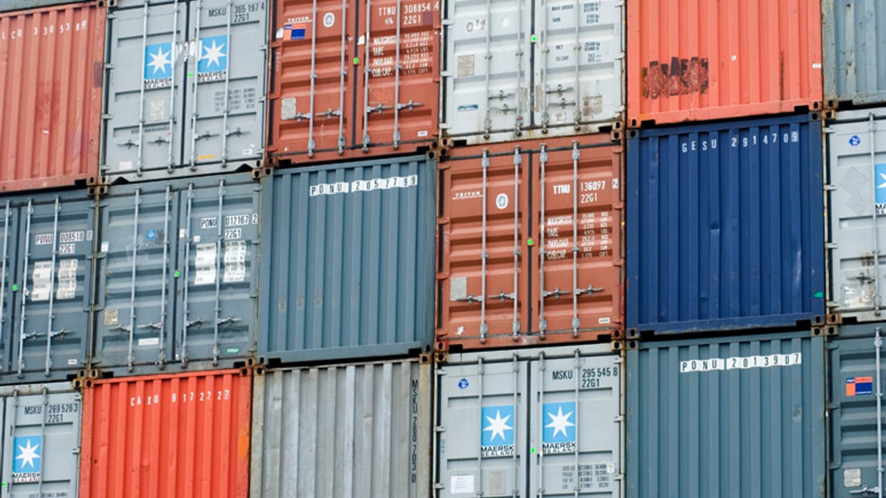 Illustrative image: Shipping containers at Clyde
