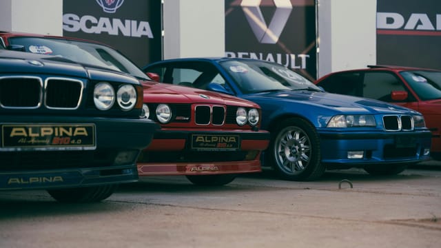 Showcase of classic BMWs including Alpina models in Benghazi, Libya.
