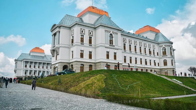 Historic Darul Aman Palace in Kabul, Afghanistan, a notable landmark with a rich history.