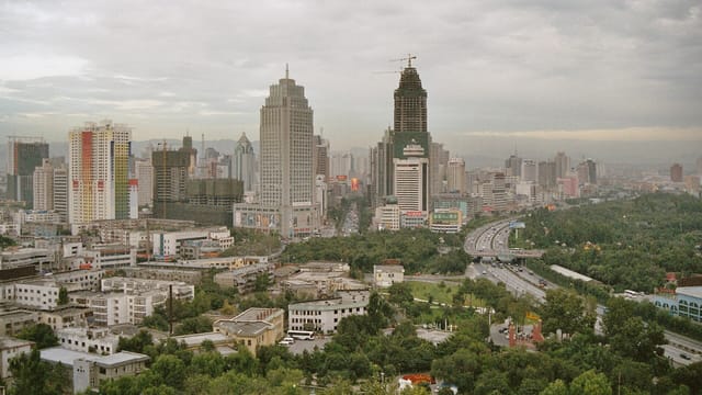 Ürümqi skyline, Xinjiang, China, 2004