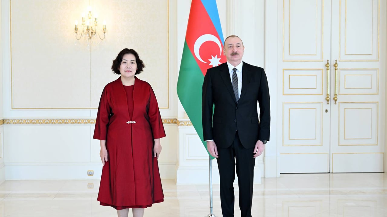 Ilham Aliyev received credentials of incoming ambassador of China to Azerbaijan (2025) 03