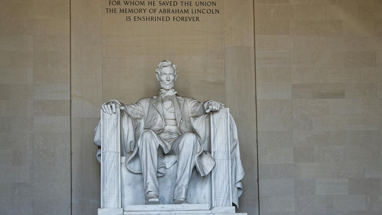 Statue of Abraham Lincoln inside the Lincoln Memorial, Washington D.C.